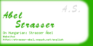 abel strasser business card